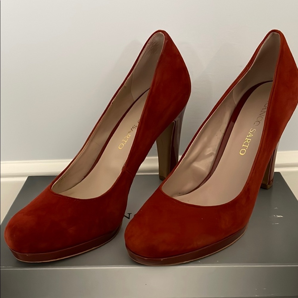 Franco Sarto Burnt Orange Pumps